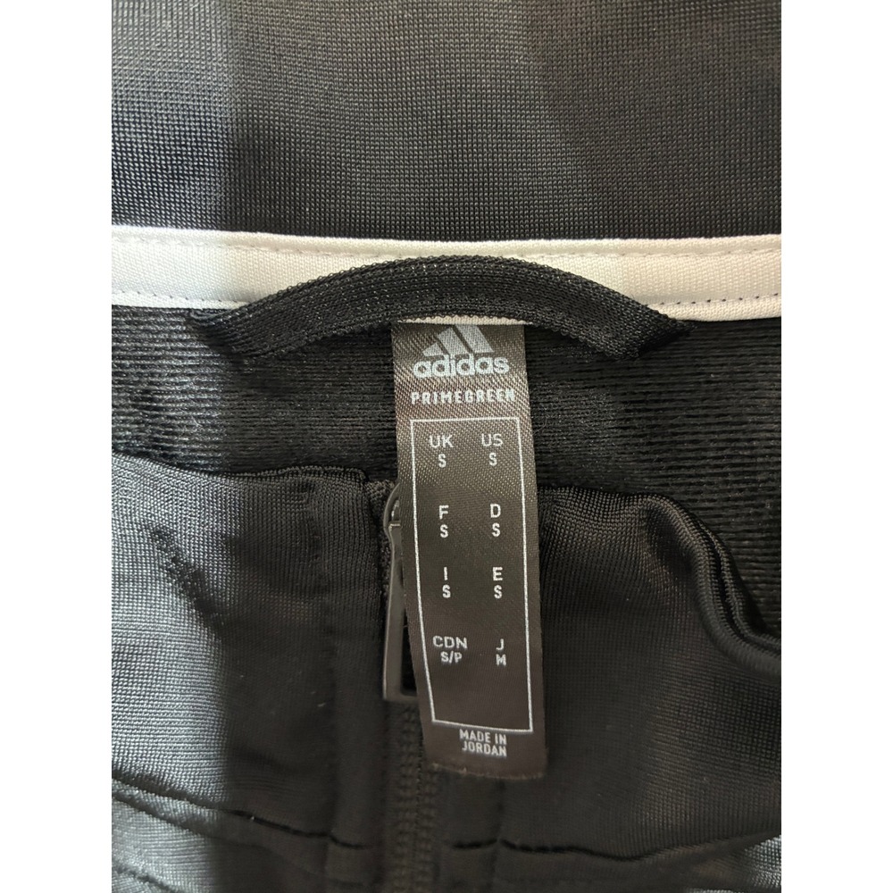 Adidas bundle Tracksuit Set Women Small Black 3-Stripe Zip Jacket Shorts - Picture 5 of 7